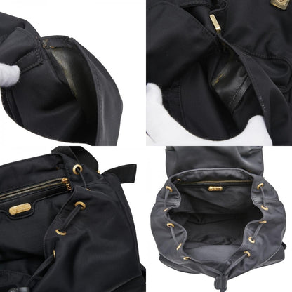 Fendi Backpack Black Nylon Leather — view 9
