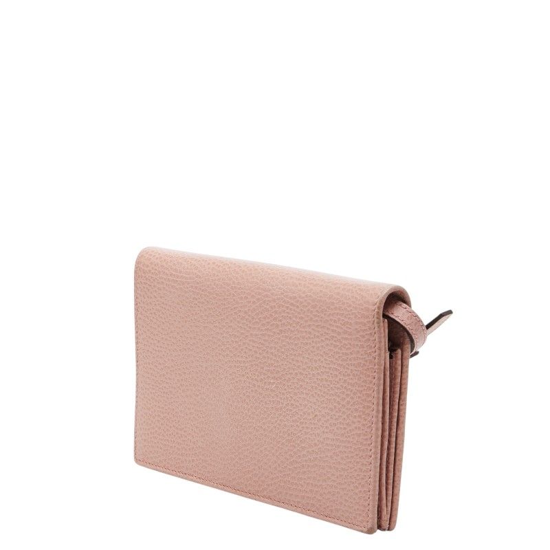 Gucci Swing Crossbody Shoulder Wallet Bag Pink Leather — view 2