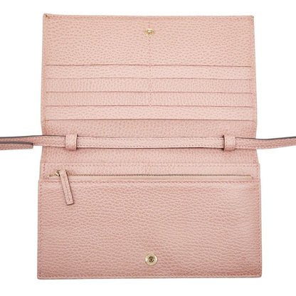 Gucci Swing Crossbody Shoulder Wallet Bag Pink Leather — view 6