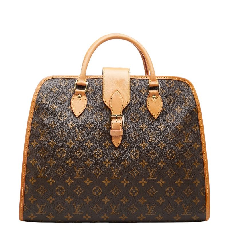 Louis Vuitton Monogram Rivoli Business Briefcase Document Brown Leather