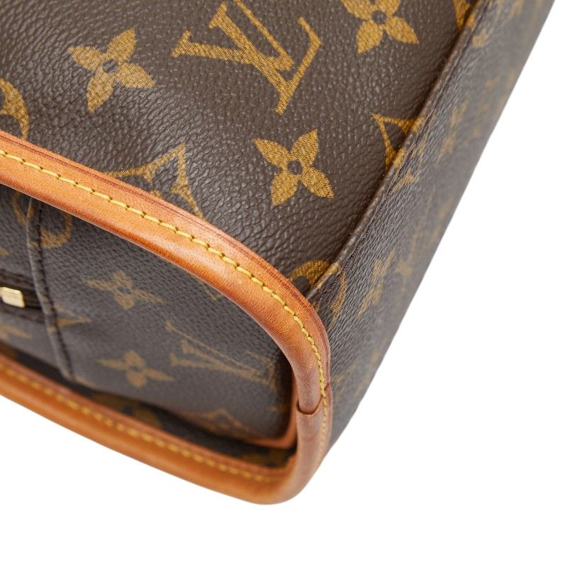 Louis Vuitton Monogram Rivoli Business Briefcase Document Brown Leather — view 5