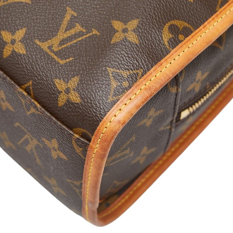 Louis Vuitton Monogram Rivoli Business Briefcase Document Brown Leather — view 6