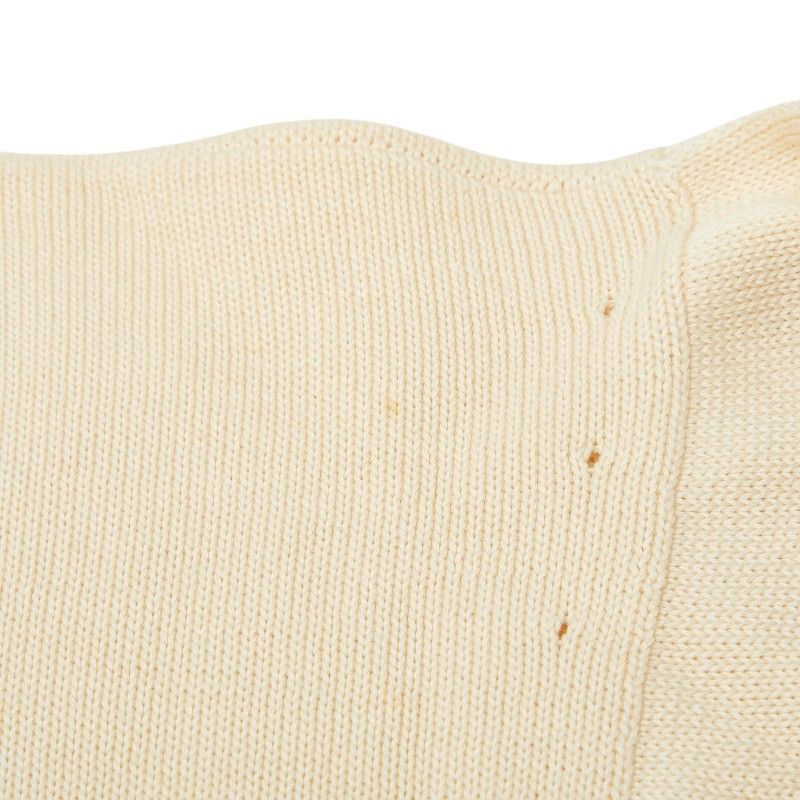Chanel Bicolor Knit Dress S Black Ivory Cotton — view 5