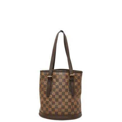 Louis Vuitton Damier Marais Tote Shoulder Bag Bucket Brown Leather
