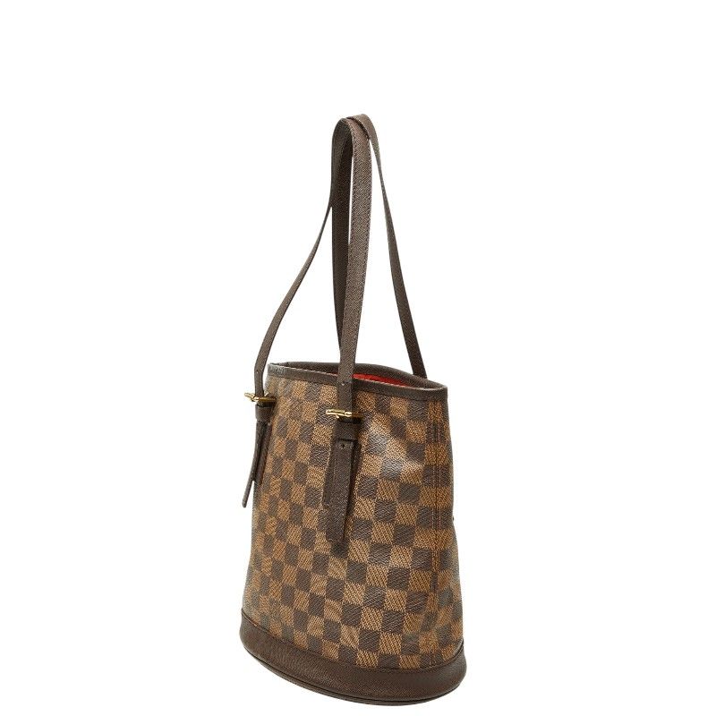 Louis Vuitton Damier Marais Tote Shoulder Bag Bucket Brown Leather — view 2