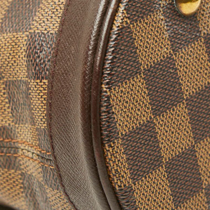 Louis Vuitton Damier Marais Tote Shoulder Bag Bucket Brown Leather — view 5