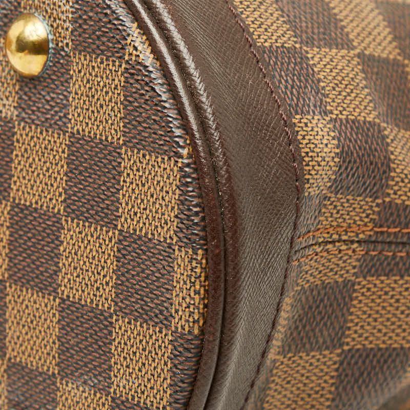 Louis Vuitton Damier Marais Tote Shoulder Bag Bucket Brown Leather — view 4