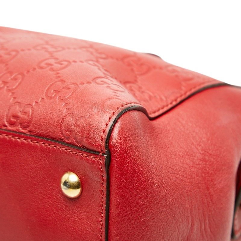 Gucci Guccissima Chain Tote Red Leather — view 4