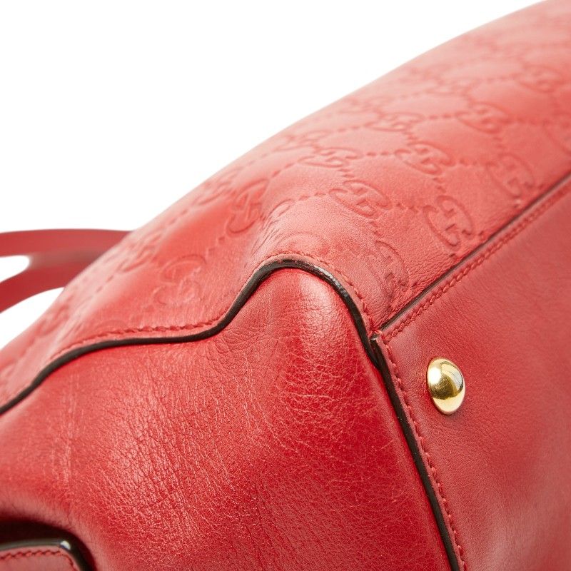 Gucci Guccissima Chain Tote Red Leather — view 7