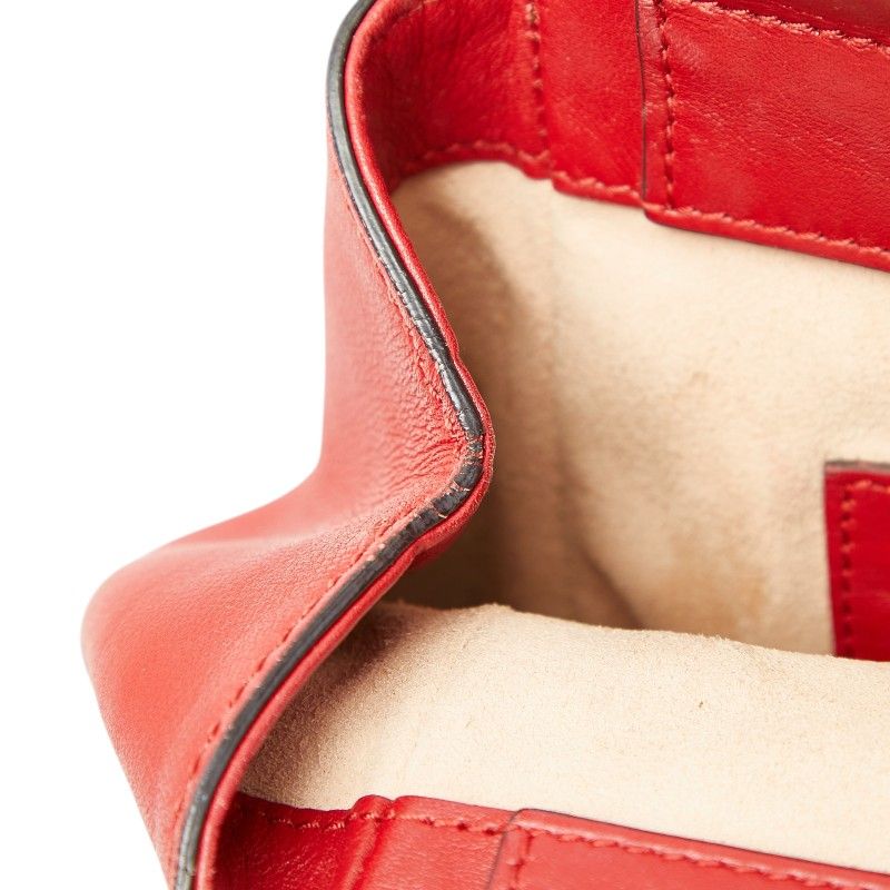 Gucci Guccissima Chain Tote Red Leather — view 8
