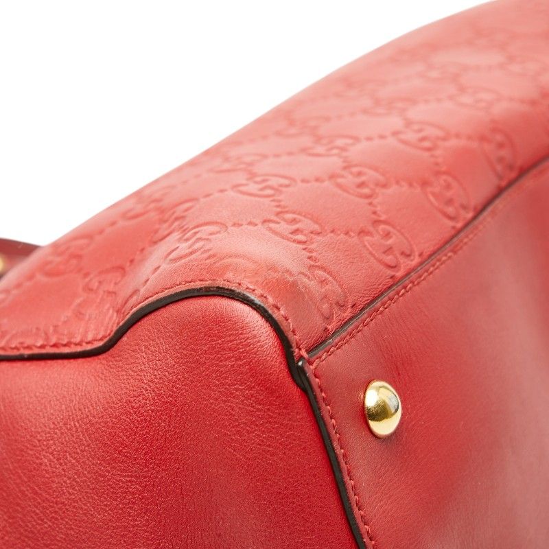 Gucci Guccissima Chain Tote Red Leather — view 5