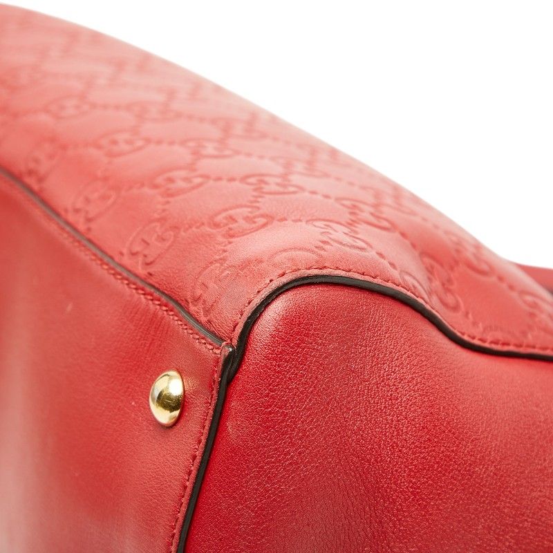 Gucci Guccissima Chain Tote Red Leather — view 6