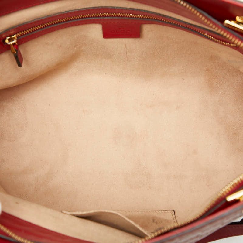 Gucci Guccissima Chain Tote Red Leather — view 9
