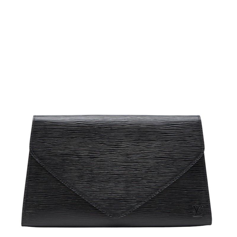 Louis Vuitton Epi Art Deco Clutch Noir Black Leather