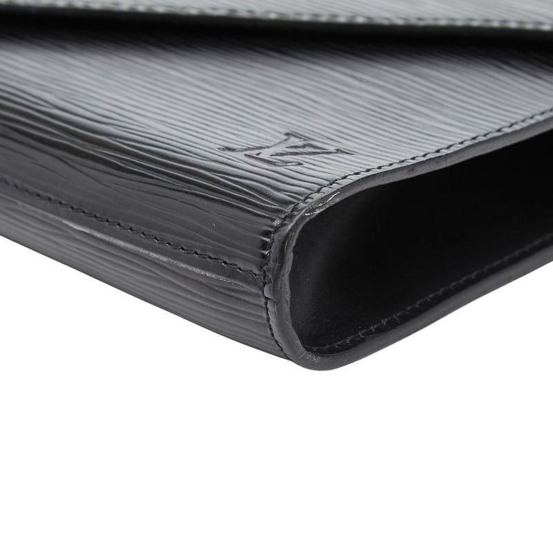 Louis Vuitton Epi Art Deco Clutch Noir Black Leather — view 4
