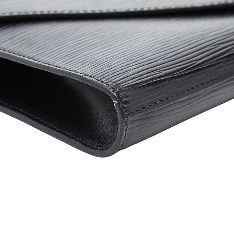 Louis Vuitton Epi Art Deco Clutch Noir Black Leather — view 5