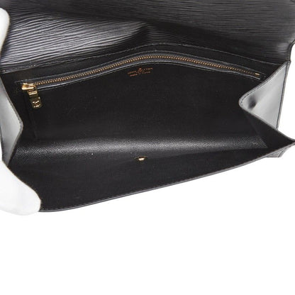 Louis Vuitton Epi Art Deco Clutch Noir Black Leather — view 6