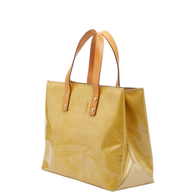 Louis Vuitton Monogram Vernis Reed PM Handbag Beige Patent Leather — view 2