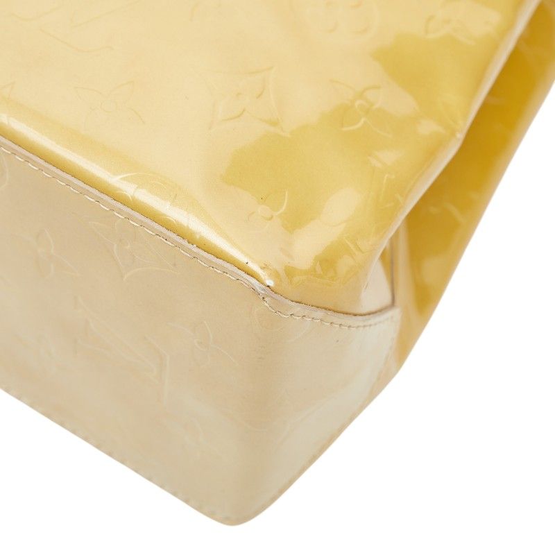 Louis Vuitton Monogram Vernis Reed PM Handbag Beige Patent Leather — view 4