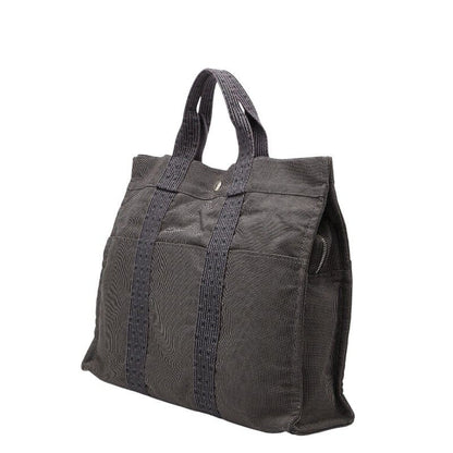 Hermes Her Line Tote MM Gray Canvas — view 2