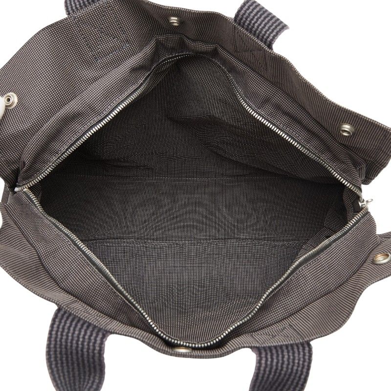 Hermes Her Line Tote MM Gray Canvas — view 8
