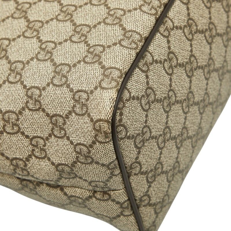 Gucci GG Supreme Tote Beige Brown Leather — view 5