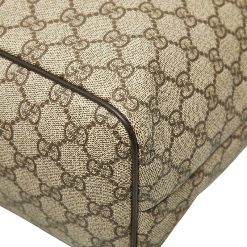 Gucci GG Supreme Tote Beige Brown Leather — view 6