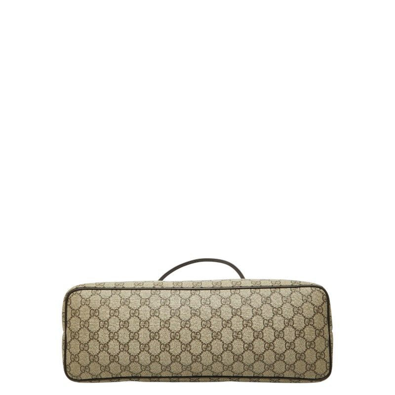 Gucci GG Supreme Tote Beige Brown Leather — view 3