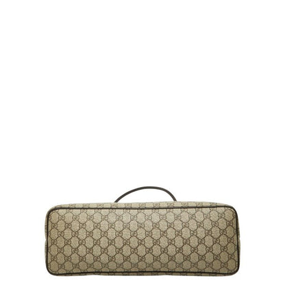 Gucci GG Supreme Tote Beige Brown Leather — view 3