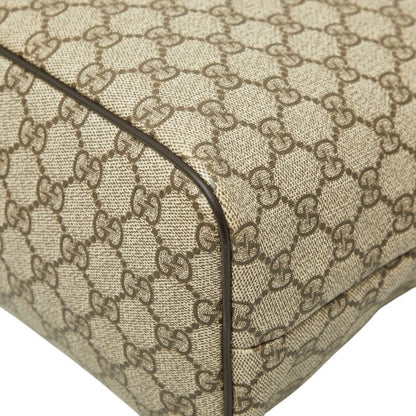 Gucci GG Supreme Tote Beige Brown Leather — view 4