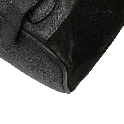 Gucci Bamboo Backpack 003 Black Suede Leather — view 6