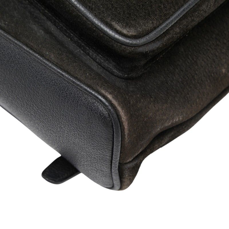 Gucci Bamboo Backpack 003 Black Suede Leather — view 4