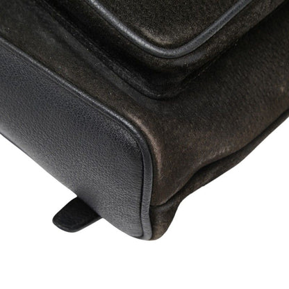 Gucci Bamboo Backpack 003 Black Suede Leather — view 4