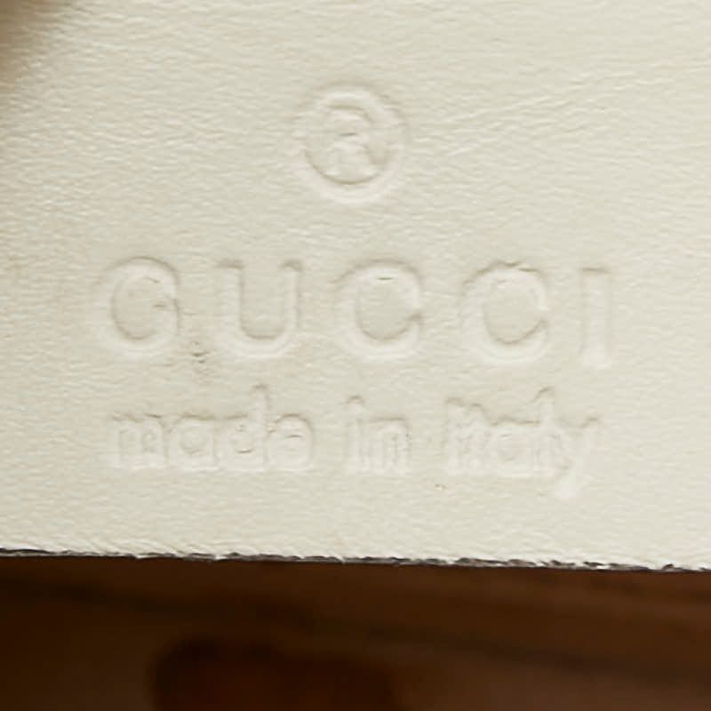 Gucci Sylvie Sherry Line Rose Applique Mini 2-Way Shoulder Bag White Leather — view 9