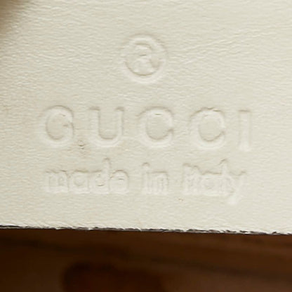 Gucci Sylvie Sherry Line Rose Applique Mini 2-Way Shoulder Bag White Leather — view 9