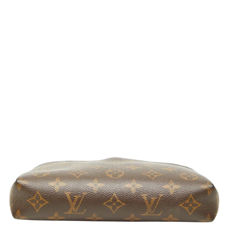 Louis Vuitton Monogram Pallas Clutch Chain 2-Way Shoulder Bag Brown Cerise Red — view 3