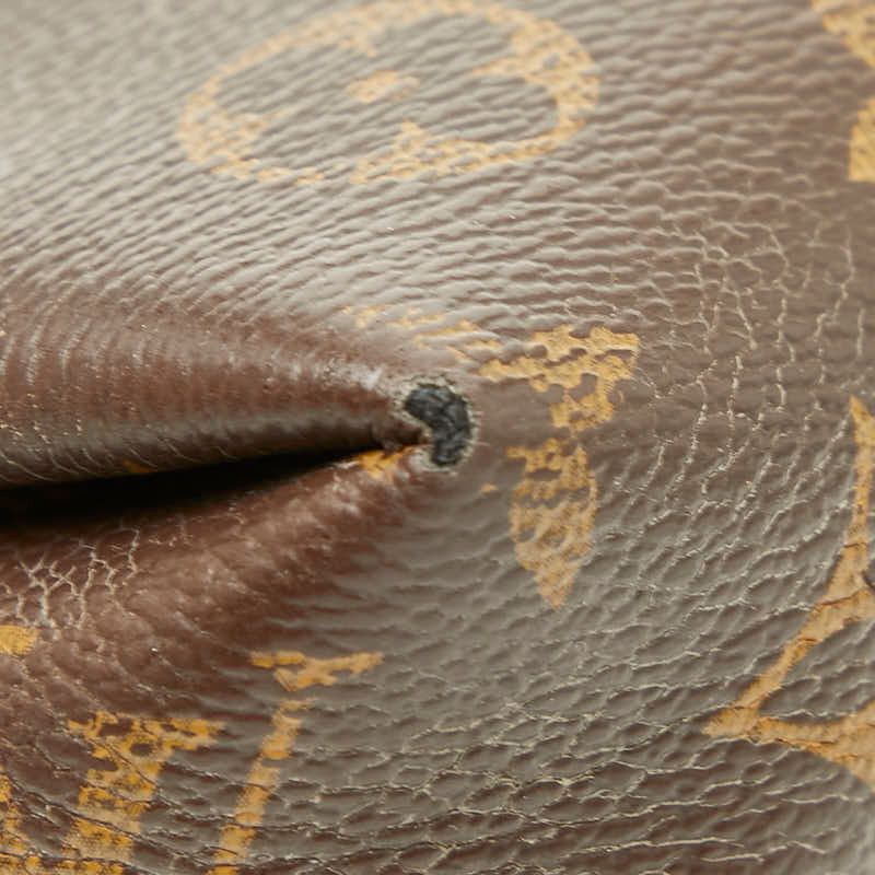 Louis Vuitton Monogram Pallas Clutch Chain 2-Way Shoulder Bag Brown Cerise Red — view 5