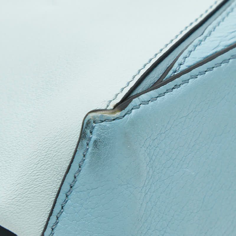 Loewe Anagram Puzzle Shoulder Bag Blue Leather — view 5
