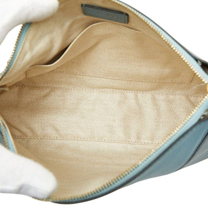 Loewe Anagram Puzzle Shoulder Bag Blue Leather — view 9
