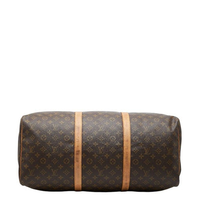 Louis Vuitton Monogram Sac Small 55 Boston Bag Brown Leather — view 3