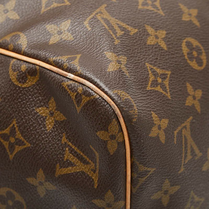 Louis Vuitton Monogram Sac Small 55 Boston Bag Brown Leather — view 5