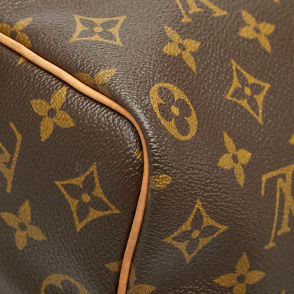 Louis Vuitton Monogram Keepall 50 Boston Bag Brown Leather — view 6
