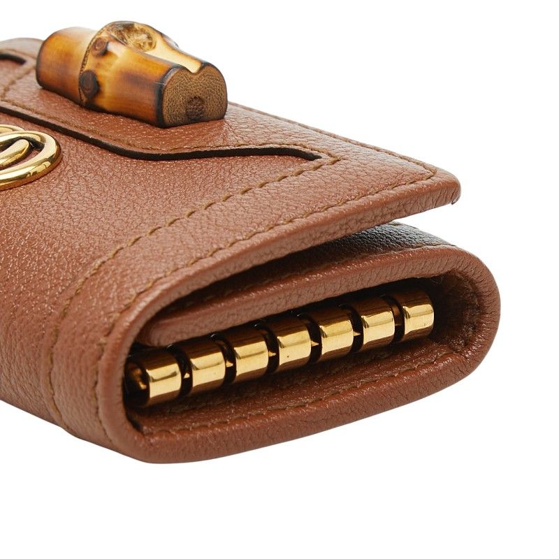 Gucci Bamboo Line 6 Row GG Key Case Leather Key Holder — view 4