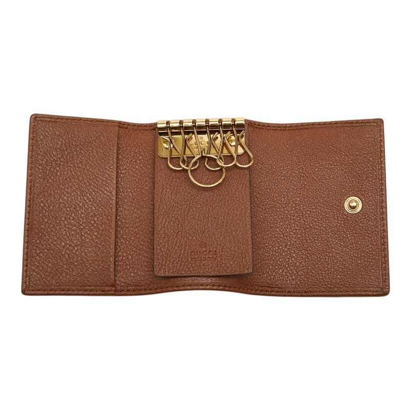 Gucci Bamboo Line 6 Row GG Key Case Leather Key Holder — view 6