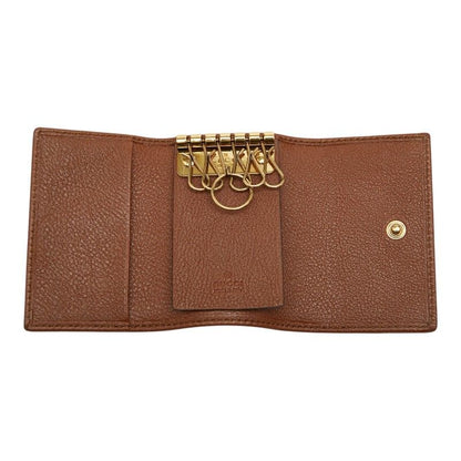 Gucci Bamboo Line 6 Row GG Key Case Leather Key Holder — view 6