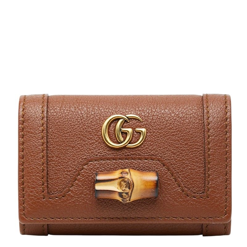 Gucci Bamboo Line 6 Row GG Key Case Leather Key Holder