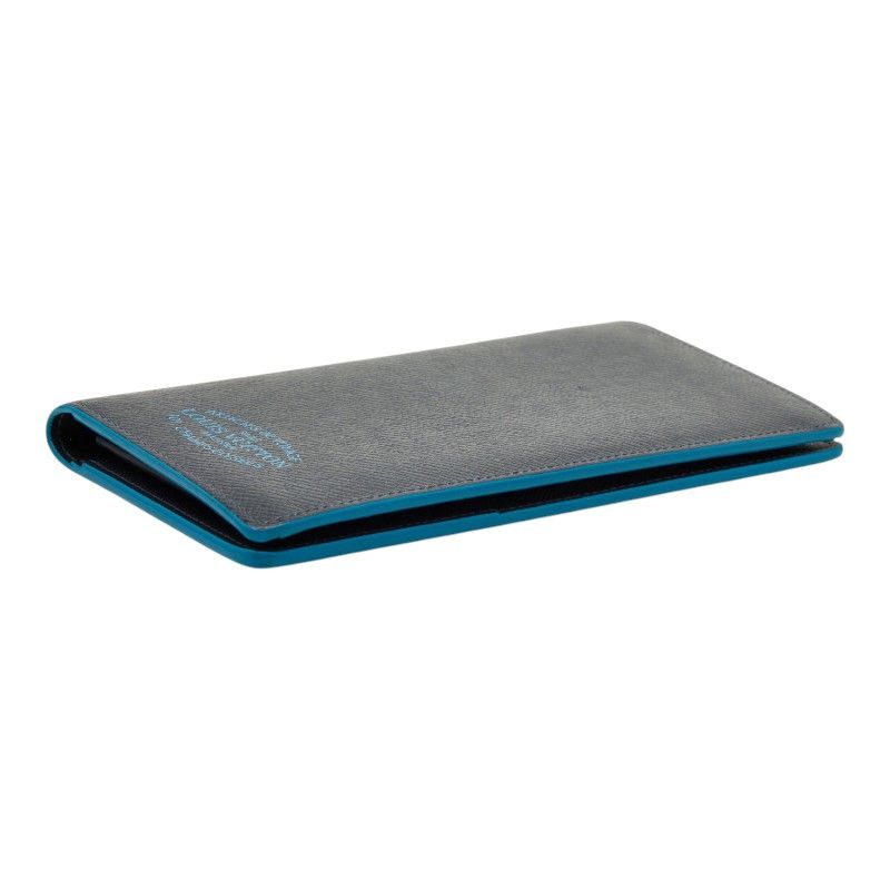 Louis Vuitton Taiga Portefeuille Brazza NM Wallet Blue Marine Leather — view 4