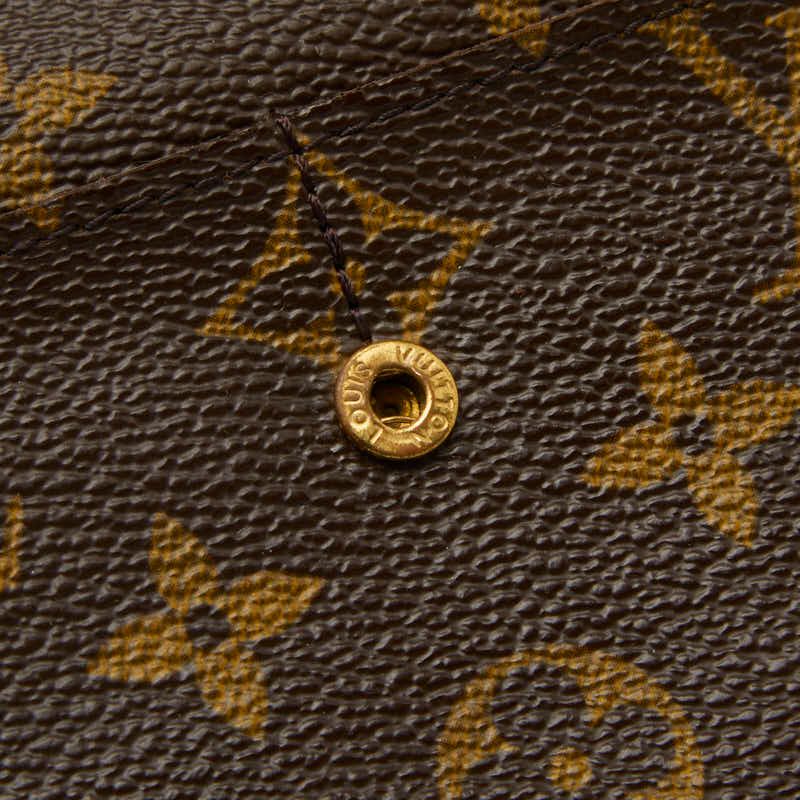 Louis Vuitton Monogram Portefeuille International Wallet Brown Leather — view 6