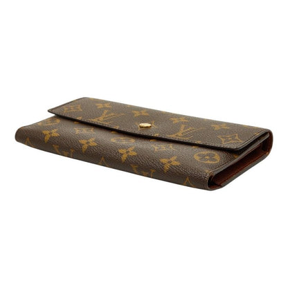 Louis Vuitton Monogram Portefeuille International Wallet Brown Leather — view 4