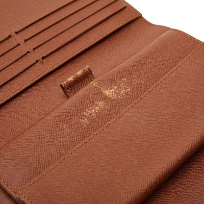 Louis Vuitton Monogram Portefeuille International Wallet Brown Leather — view 7